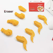 Cute Chicken Wing & Leg Erasers for Kids & Students (8 Pc Set)