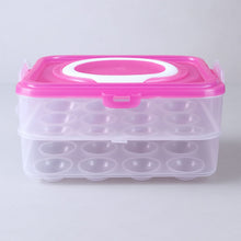 Double Layer 24 Grid Egg Storage Box for Egg Storage Container