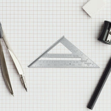 Double-Sided 45° Triangle Ruler – 7-Inch Aluminum Alloy Rafter Square for Home & Industrial Use