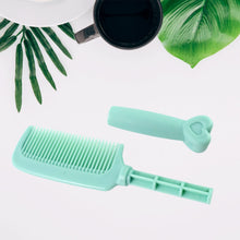 Plastic Hair Comb with Heart-Shaped Handle (1 Pc)