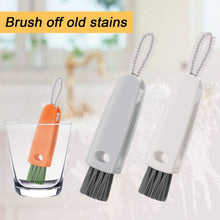 3-in-1 Multifunctional Cleaning Brush Set – Mini Bottle, Cup & Lid Cleaner (1 Pc)
