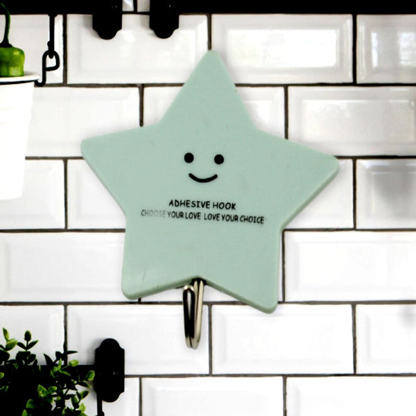 Multipurpose Strong Self-Adhesive Hooks – Heavy Plastic Wall Hooks for Home, Kitchen & Office Use