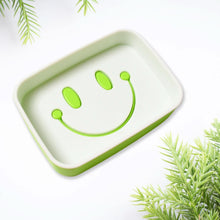 Portable Travel Home Box Cute Cartoons Smile Face Container Draining Holder Soap Dish ,Sabudani