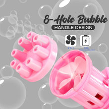 8-Hole battery operated Bubbles Gun Toys for Boys and Girls