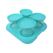 Airtight Container Jar 4 Pc Set With Stylish Tray for Kitchen Unbreakable Jar Set for Multipurpose Storage ( Mukhwas Dani )