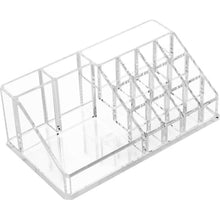 16 Compartment Cosmetic Makeup Jewellery Lipstick Storage Organiser Box, Cosmetic Storage Box Make-up Lipstick Organizer / Lipstick Holder Case  Transparent