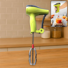 Power Free Manual Hand Blender with Stainless Steel Blades, Milk Lassi Maker, Egg Beater Mixer Rawai