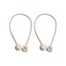 Non-Magnetic Curtain Tiebacks: Decorative Pearl Design (2 Pc, (Without Magnet Buckle)