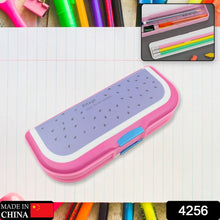 Colorful cartoon pencil case with 2 compartments