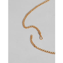 Generic Women's Rose Gold Plated Alloy Hip Belt Kamarband (Red & Green)