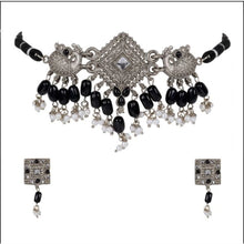 Generic Women's Rose Gold Plated Alloy Necklace & Earings Set (Silver)