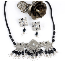 Generic Women's Rose Gold Plated Alloy Necklace & Earings Set (Silver)