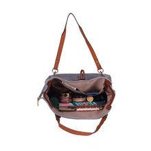 Generic Women's Faux Leather Textured Tote Bag (Grey)