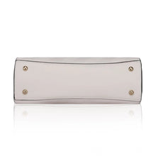 Generic Women's Faux Leather Textured Adjustable Long Belt Handbag (White)