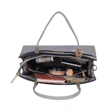 Generic Women's Faux Leather Textured Adjustable Long Belt Handbag (Grey)