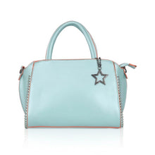 Generic Women's Faux Leather Metal Beads Handbag (Green)