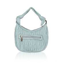 Generic Women's Faux Leather Textured Handbag (Blue)