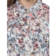 Generic Women's Polyester Chiffon Printed Sleeveless Dress (Multicolor)