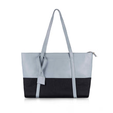 Generic Women's Faux Leather Large Shoulder Zipper Handbag (Light Blue)