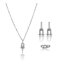 Generic Women's Stainless Steel Unique Design Silverpolish Combo Jewelry (Silver Plated)
