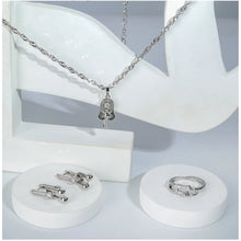 Generic Women's Stainless Steel Unique Design Silverpolish Combo Jewelry (Silver Plated)