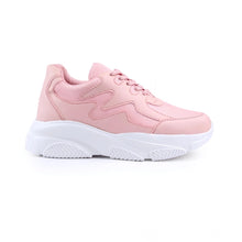 Duvera Retails Women's Casual Mesh Printed Lace-Ups Shoes (Pink)