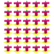 Kids' spinner launcher set, 30 toys in assorted colors