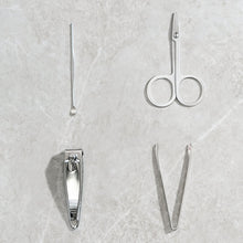 Mini Nail Clipper Set Beauty Nail Tool Set Multifunctional Beauty Set With Plastic Storage Case,  (4 Pc Set)