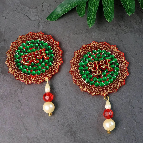 Shubh Labh Beaded Decorative Door Hanging