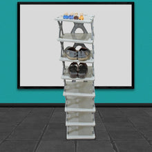 Foldable 8-layer shoe rack, space-saving storage