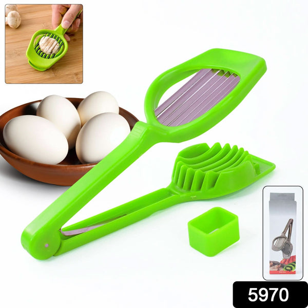 Multipurpose Slicer with Seven Blades, Egg Slicers Stainless Slicer, Strawberry, Tomato, Kiwi, Fruit Cutter, Divider Separator